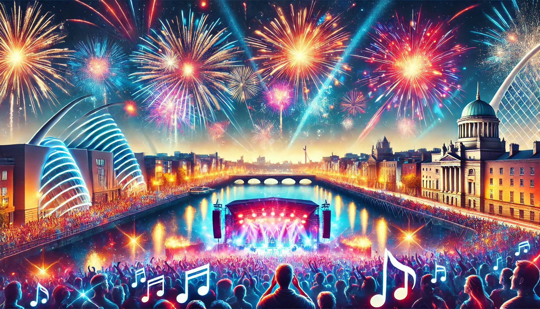 Dublin's Three-Day Festival Set to Usher in 2025 with Music and Fireworks
